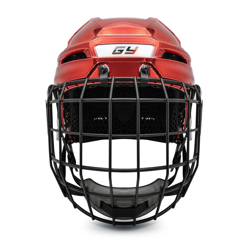 Casco avanzato da hockey su ghiaccio con fodera con stampa a reticolo 3D
