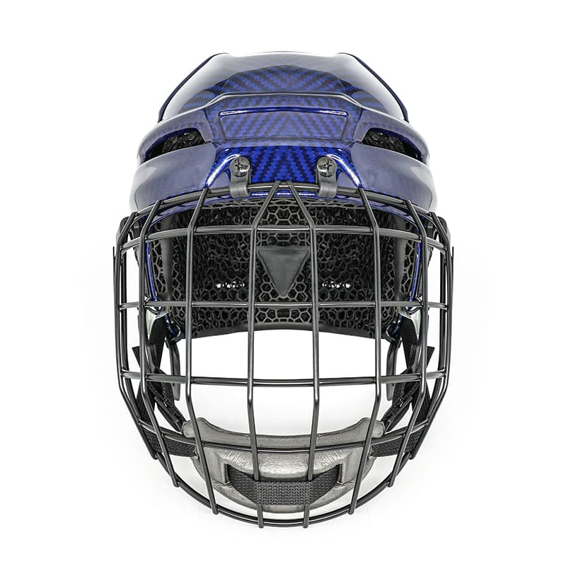 Casco avanzato da hockey su ghiaccio con fodera con stampa a reticolo 3D