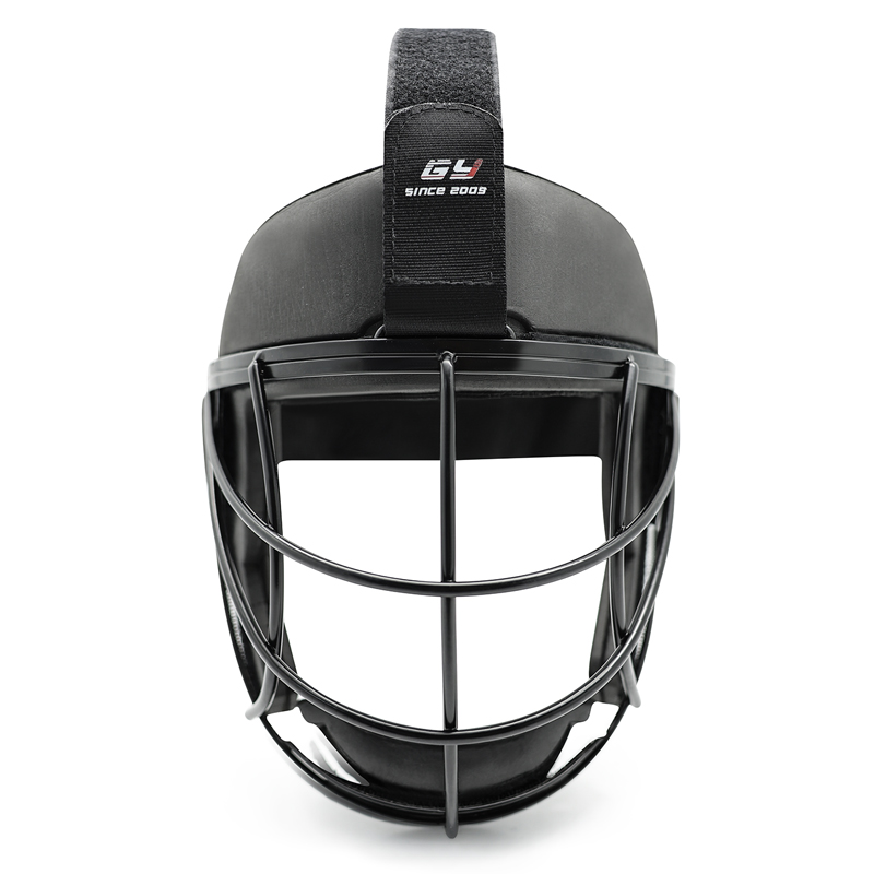 Maschera di difesa per hockey su prato Cat-eye - Attrezzatura da portiere per angolo di rigore in metallo nero