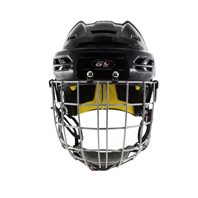 Casco da giocatore di hockey con visiera