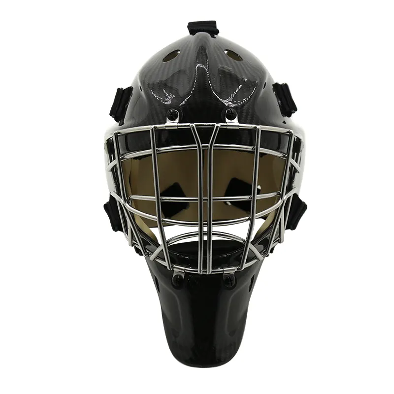 Casco da portiere da hockey su barra dritto